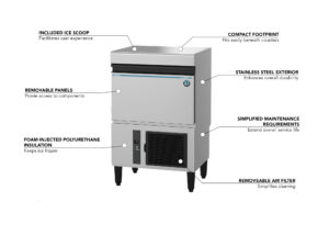 Hoshizaki IM-50BAA-Q 24 3/4″W Undercounter Ice Sphere Machine – 50 lbs/day, Air Cooled