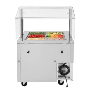 Turbo Air JBT-36-N 35″ J Series Refrigerated Buffet Table, (6) Pan, 7.5 cu. ft.