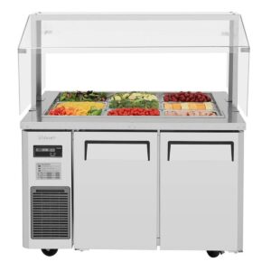 Turbo Air JBT-48-N 47″ J Series Refrigerated Buffet Table, (9) Pan, 11.0 cu. ft.