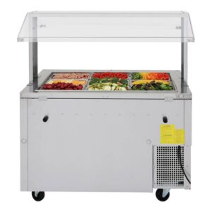 Turbo Air JBT-48-N 47″ J Series Refrigerated Buffet Table, (9) Pan, 11.0 cu. ft.