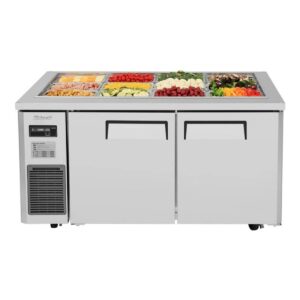 Turbo Air JBT-60-N 59″ J Series Refrigerated Buffet Table, (12) Pan, 15.0 cu. ft.