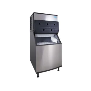 Koolaire KDT0300A/K570 Air Cooled Full Cube 333 lb Ice Machine with Bin, 532 lb Storage