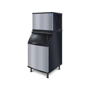 Koolaire KDT0500A/K570 Air Cooled Full Cube 515 lb Ice Machine with Bin, 532 lb Storage