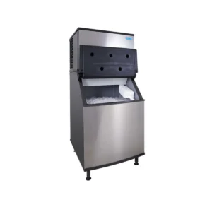 Koolaire KDT0500A/K570 Air Cooled Full Cube 515 lb Ice Machine with Bin, 532 lb Storage