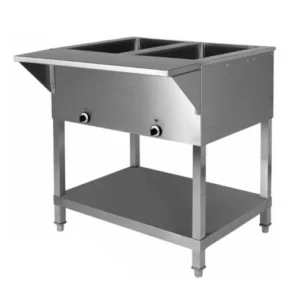 Klinger’s Trading SW2H120 32″ Electric Hot Food Serving Counter, (2) Sealed Wells