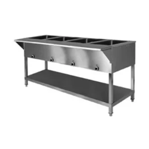 Klinger’s Trading SW4H120 62″ Electric Hot Food Serving Counter, (4) Sealed Wells