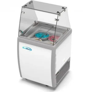 Koolmore KM-ICD-26SD-FG 26″ Flat Glass Gelato/Ice Cream Dipping Cabinet