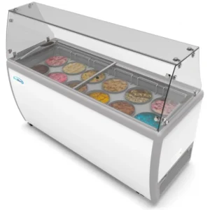 Koolmore KM-ICD-71SD-FG 71″ Flat Glass Gelato/Ice Cream Dipping Cabinet