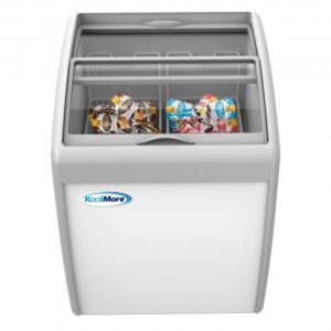 Koolmore MCF-6C 26″ Ice Cream Display Glass Chest Freezer, 5.7 cu. ft.