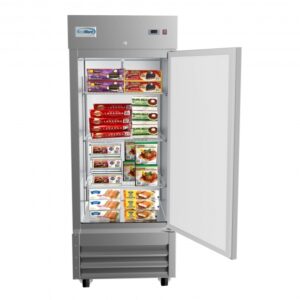 Koolmore RIF-1D-SS 29″ One Section Reach-In Freezer w/ Solid Door, 23 cu. ft.