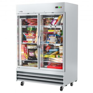 Koolmore RIF-2D-GD 54″ Two Section Reach-In Freezer w/ 2 Glass Doors, 47 cu ft.