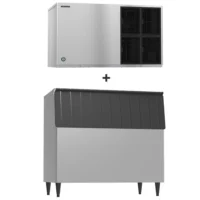 Hoshizaki KM-1601SWJ3/B-800SF 1671 lb Crescent Cube Ice Machine w/ Bin – 800 lb Storage, Water Cooled, 208-230v/3ph