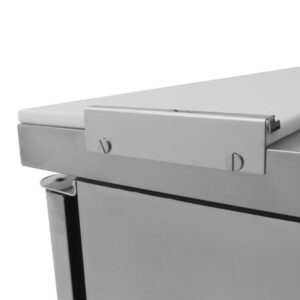 Turbo Air MST-48-N 48″ Two Section Sandwich / Salad Prep Table w/ 2 Doors, 12 Pans