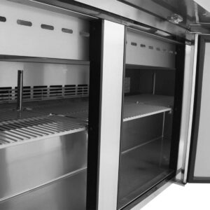Turbo Air MST-72-30-N 72″ Mega Top Sandwich/Salad Prep Table w/ 3 Doors, 30 Pans