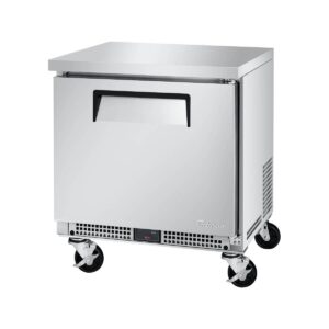 Turbo Air MUR-27S-N6 27″ 1-Section Undercounter Refrigerator w/ 1 Door, 3.3 cu. ft.