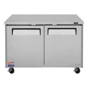 Turbo Air MUR-48-N 48″ 2-Section Undercounter Refrigerator w/ 2 Doors, 12.2 cu. ft.