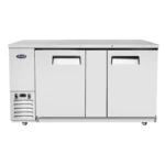 Atosa SBB69GRAUS1 69" Shallow Depth Double Solid Door Back Bar Cooler (Stainless Steel Interior & Exterior) - Image 5