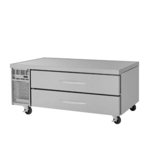 Turbo Air PRCBE-60R-N 60″ 2 Drawers Refrigerated Chef Base, Marine Edge, 9.77 cu. ft.