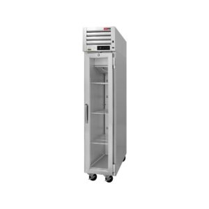 Turbo Air PRO-15R-G-N 17″ One Section Reach-In Refrigerator w/ Glass Door, Top Mount, Stainless Steel, 13 cu. ft.