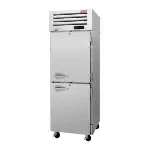 Turbo Air PRO-26-2R-N 28″ One Section Reach-In Refrigerator w/ 2 Solid Half Doors, Top Mount, Stainless Steel, 25 cu. ft.