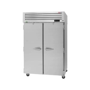 Turbo Air PRO-50R-N 51″ Two Section Reach-In Refrigerator w/ 2 Solid Doors, Top Mount, Stainless Steel, 48 cu. ft.