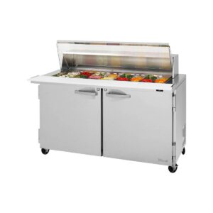 Turbo Air PST-60-24-N-CL 60″ Mega Top Sandwich/Salad Prep Table w/ 2 Doors, 24 Pans