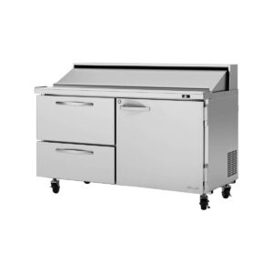 Turbo Air PST-60-D2R-N 60″ Sandwich / Salad Prep Table w/ 2 Drawers & 1 Door, 16 Pans