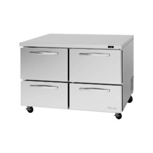 Turbo Air PUF-48-D4-N 48″ 2-Section Undercounter Freezer w/ 4 Drawers, 12.2 cu. ft.