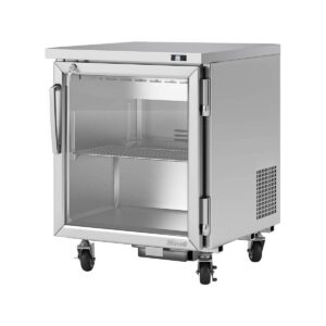 Turbo Air PUR-28-G-N 27″ 1-Section Undercounter Refrigerator w/ 1 Glass Door, 6.8 cu. ft.