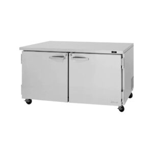 Turbo Air PUR-60-N 60″ 2-Section Undercounter Refrigerator w/ 2 Doors, 17 cu. ft.