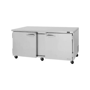 Turbo Air PUR-72-N 72″ 2-Section Undercounter Refrigerator w/ 2 Doors, 18.8 cu. ft.