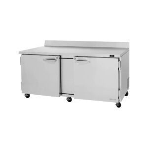 Turbo Air PWR-72-N 72″ 2-Section Worktop Refrigerator w/ 2 Doors, 18.8 cu. ft.