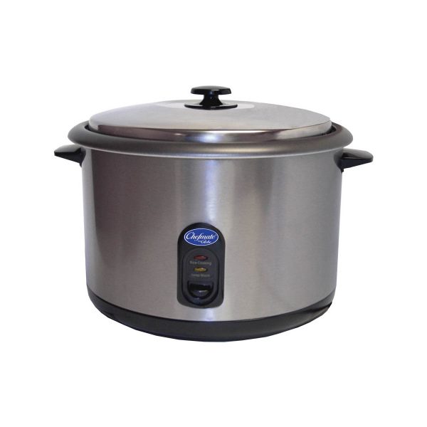 Globe RC1 Countertop Rice Cooker w/ Built-In Thermostat, (25) 1 Cup Servings, 120v
