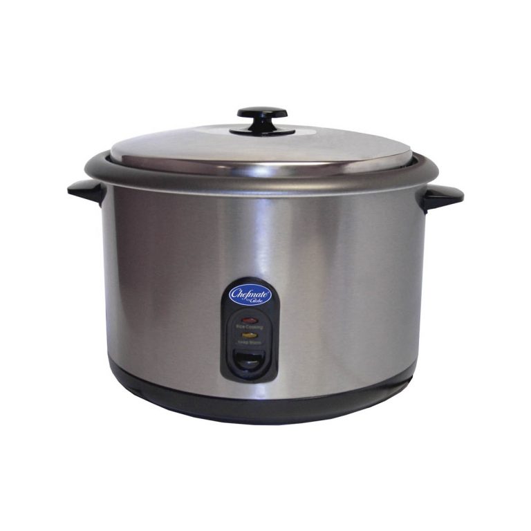 Globe RC1 Countertop Rice Cooker w/ Built-In Thermostat, (25) 1 Cup Servings, 120v