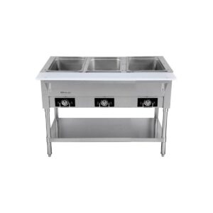 Serv-Ware EST3-1 44″ Electric Hot Food Table, (3) Open Wells