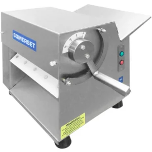 Somerset CDR-100 Countertop Single Pass Little Wonder Dough Sheeter, 10″ Synthetic Rollers, Side Operation, 1/4 Hp