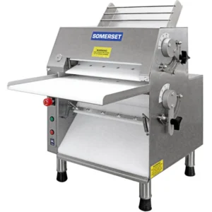 Somerset CDR-1550 Countertop Double Pass Dough Roller, 15″ Synthetic Rollers, Front Operation, 1/2 Hp