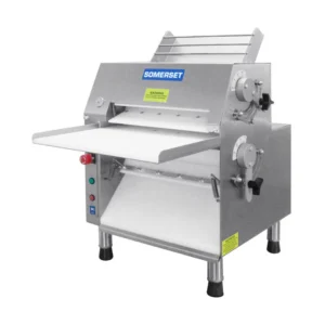 Somerset CDR-1550M Countertop Double Pass Dough Roller, 15″ Metallic Dough Rollers, Front Operation, 1/2 Hp