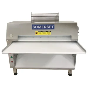Somerset CDR-2500 Countertop Double Pass Dough Roller, 25″ Synthetic Non-Stick Rollers, Side Operation, 3/4 Hp