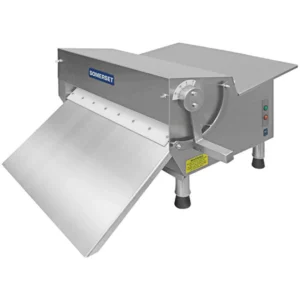 Somerset CDR-500F Countertop Single Pass Dough/Fondant Sheeter with Tray 20″ Synthetic Rollers, Side Operation, 3/4 Hp