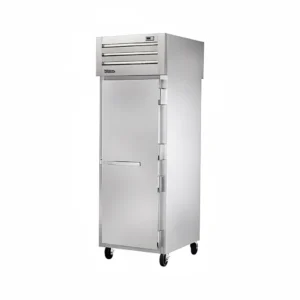 True STG1RPT-1S-1S-HC 27 1/2″ One Section Pass Thru Refrigerator, (2) Right Hinge Solid Doors, 115v