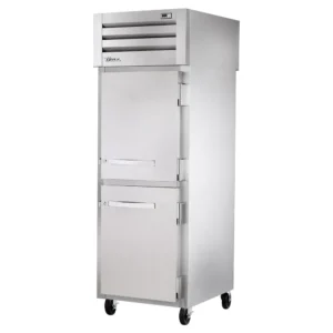 True STG1RPT-2HS-1G-HC 27 1/2″ One Section Pass Thru Refrigerator, (1) Glass Door, (2) Solid Doors, Right Hinge, 115v