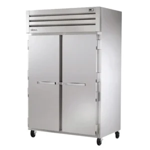 True STG2R-2S-HC 52 3/5″ Two Section Reach In Refrigerator, (2) Left/Right Hinge Solid Doors, 115v
