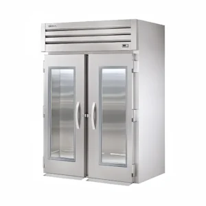 True STG2RRT-2G-2S 68″ Two Section Roll Thru Refrigerator, (4) Left/Right Hinge Glass Doors, 115v