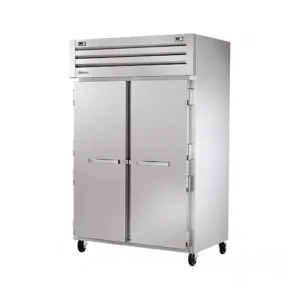True STR2DT-2S-HC 53″ Two Section Commercial Combo Refrigerator Freezer – Solid Doors, Dual Temp, 115v