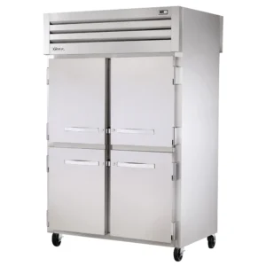 True STR2DT-4HS-HC 53″ Two Section Commercial Combo Refrigerator Freezer – Solid Doors, Dual Temp, 115v
