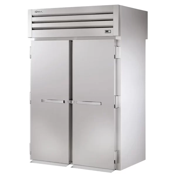 True STR2RRT-2S-2S 68" Two Section Roll Thru Refrigerator, (4) Left/Right Hinge Solid Doors, 115v