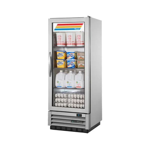 True T-12G-HC~FGD01 25" One Section Reach In Refrigerator, (1) Right Hinge Glass Door, 115v