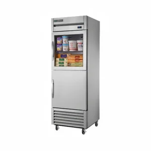 True T-23-1-G-1-HC~FGD01 27″ One Section Reach In Refrigerator, (1) Glass Door, (1) Solid Door, Right Hinge, 115v