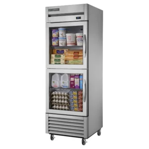 True T-23G-2-HC~FGD01 27" One Section Reach In Refrigerator, (2) Left Hinge Glass Doors, 115v - Image 1